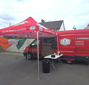Rolling Rebels catering in a event
