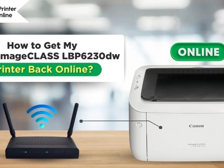 How to Get My Canon imageCLASS LBP6230dw Printer Back Online?