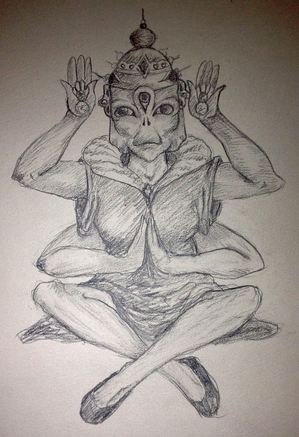 Face Off Alien Sketch