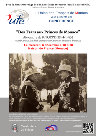 CONFÉRENCE - Des Tsars aux Princes de Monaco - Union des Français de Monaco