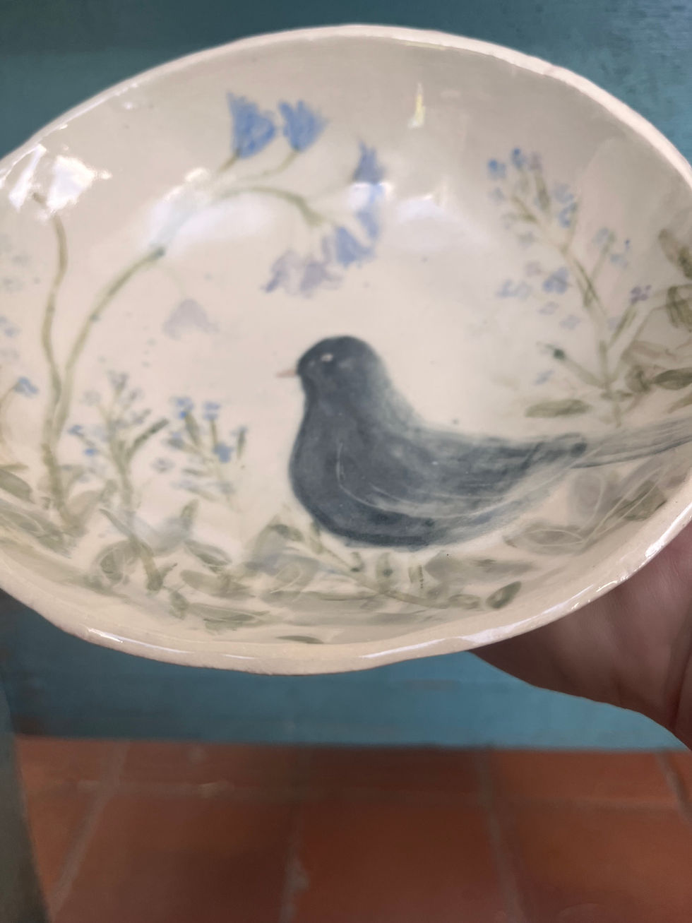 Miniaturbild: Blackbird in the Wildflowers