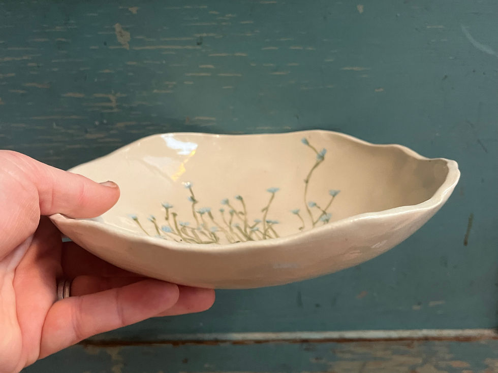 Miniatura: Blue Wildflower Bowl