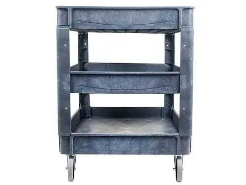 Thumbnail: Plastic Utility Cart, 550lb., 45.5" x 25.6", 3 Shelves