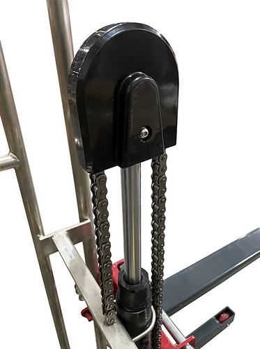 Thumbnail: Manual Forklift Stacker, 880 lbs Capacity, 59” Lift Height