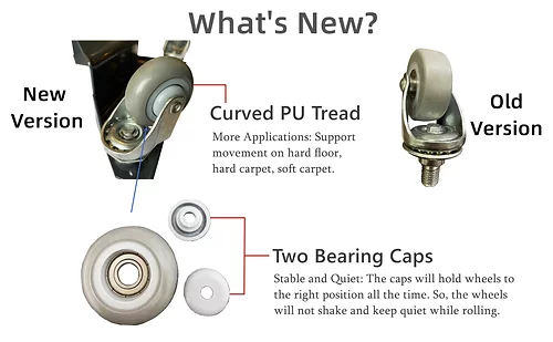 Thumbnail: Pake Handling Tools Steel Corner Mover Dolly 1320 lb. Load Capacity (Case of 4)