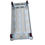 Thumbnail: Platform Truck, Aluminum Diamond Deck, 30" x 60", 5" PU Casters, 2000 Lb. Capaci