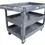 Thumbnail: Plastic Utility Cart, 550lb., 45.5" x 25.6", 3 Shelves