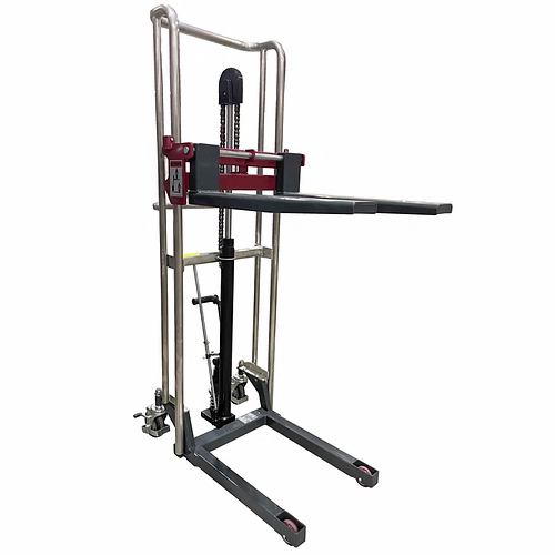 Manual Forklift Stacker, 880 lbs Capacity, 59” Lift Height Pake Handling Tools