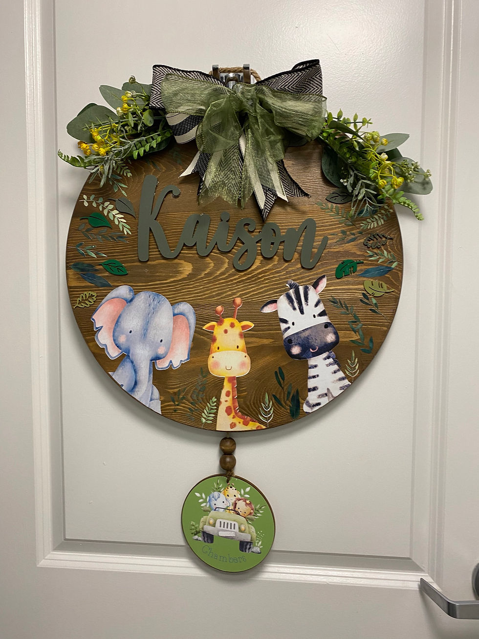 Thumbnail: 18in Customized (from scratch) Wood Round-Door Hanger