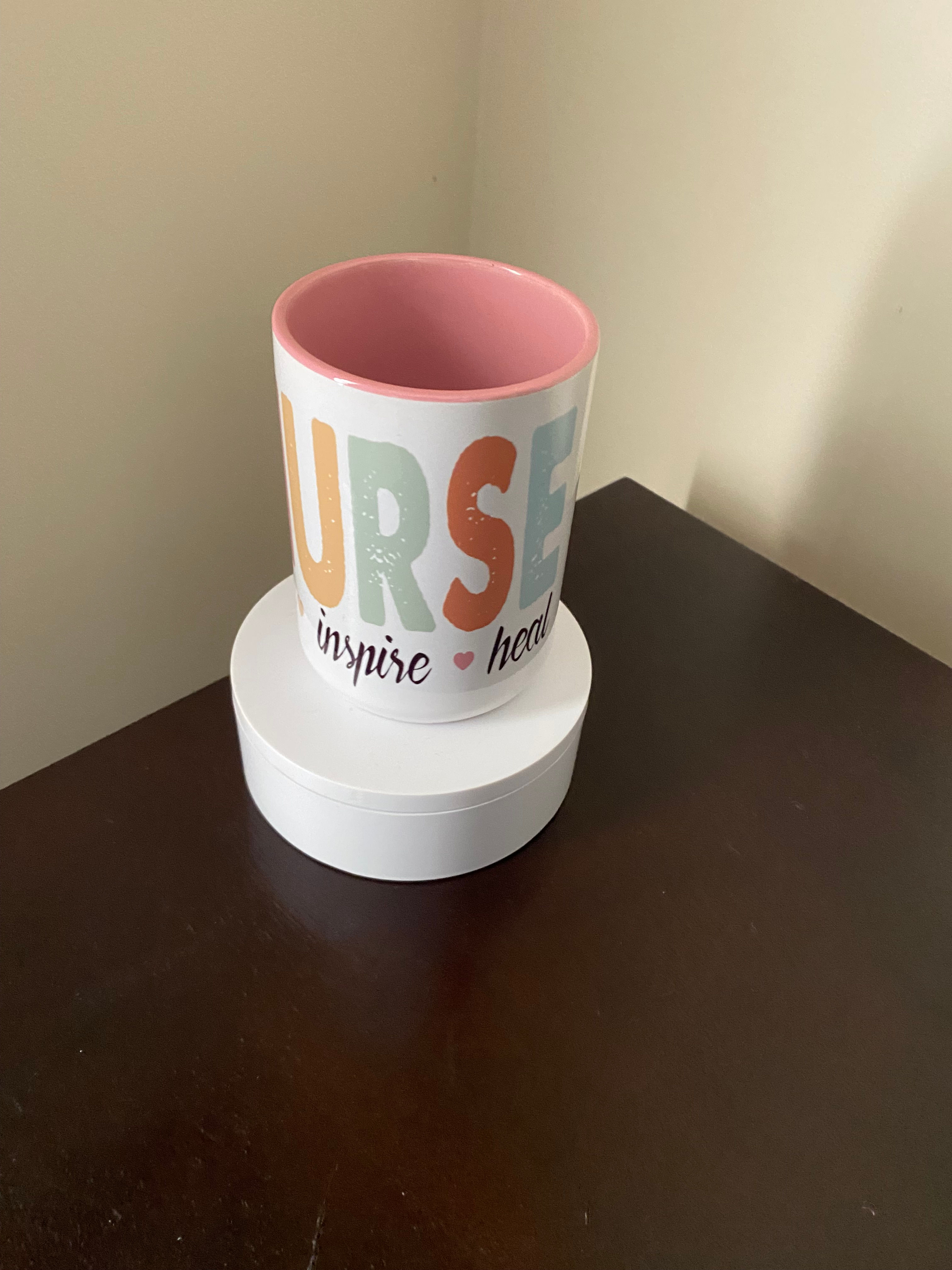 15oz “NURSE” multi-colored mug