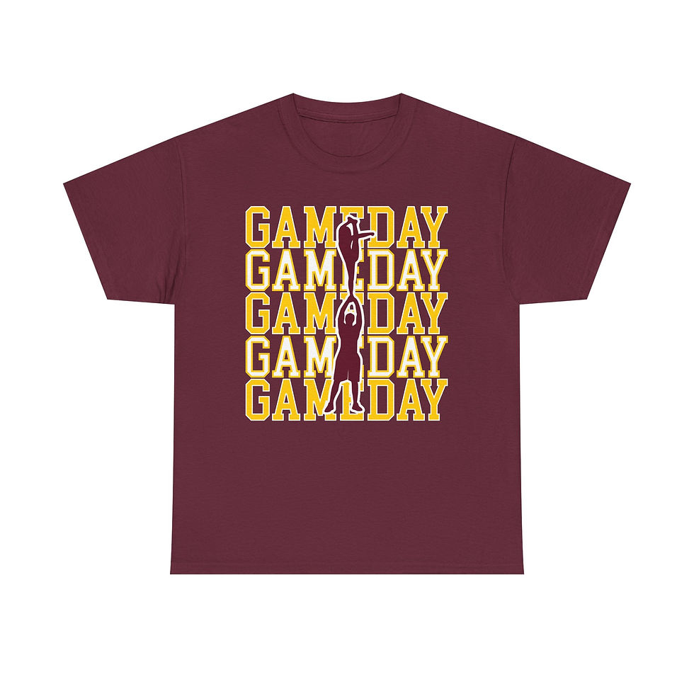 Thumbnail: Cheer Squad Game Day T-Shirt - Pom Pom Silhouette Tee