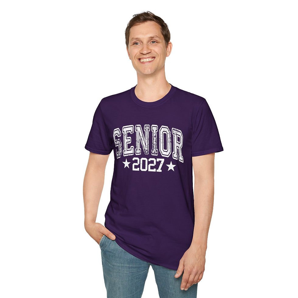 Thumbnail: Senior 2027 Tee – Vintage Collegiate Graduation