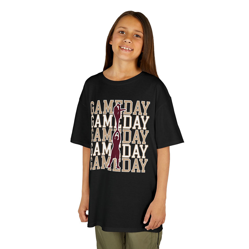 Thumbnail: Kids Cheer  'Game Day' T-Shirt – Youth partner stunt Tee