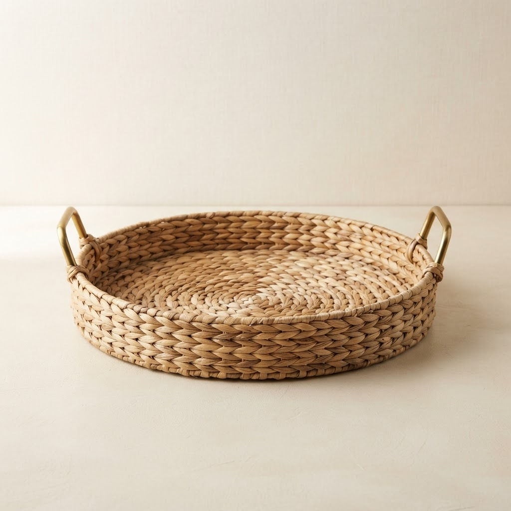 Woven Water Hyacinth Tray