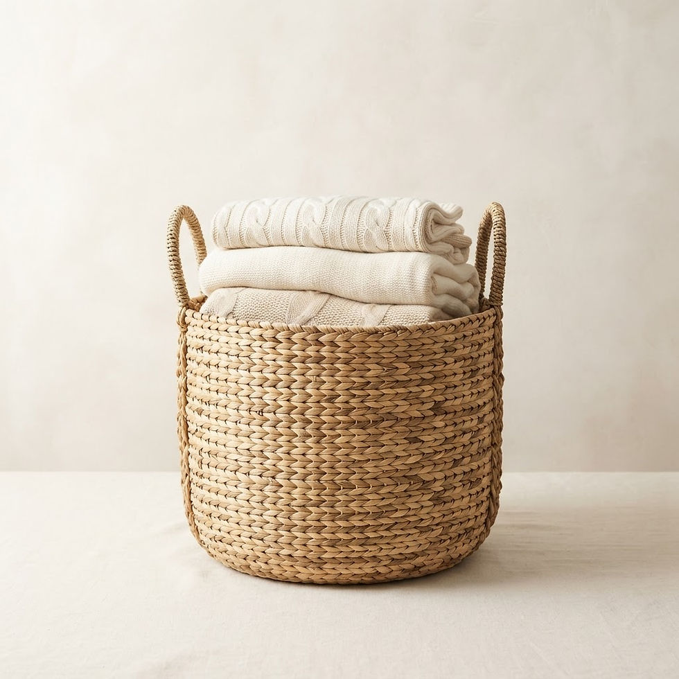 Woven Seagrass Storage Basket