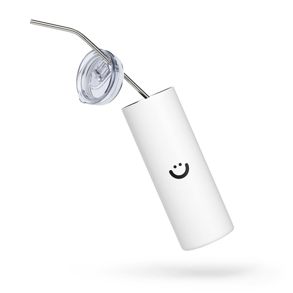 Thumbnail: White Stainless Steel Tumbler
