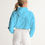 Thumbnail: Water-resistant cropped windbreaker jacket back view on model