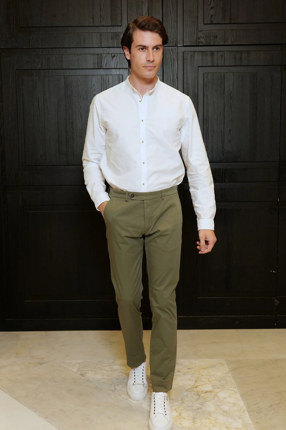 Thumbnail: Premium cotton chinos front view