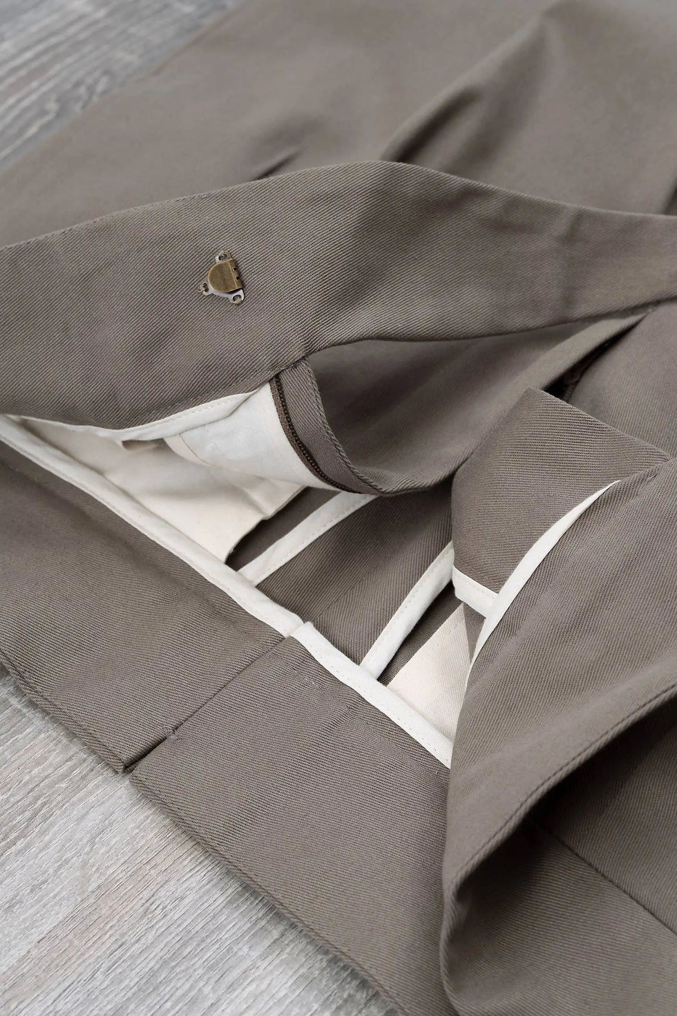 Thumbnail: Premium Gurkha trousers inside view close up