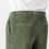 Thumbnail: Green velvet chino trousers from back