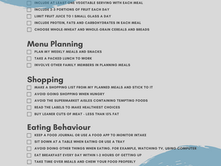 EASY, HEALTHY CHANGES