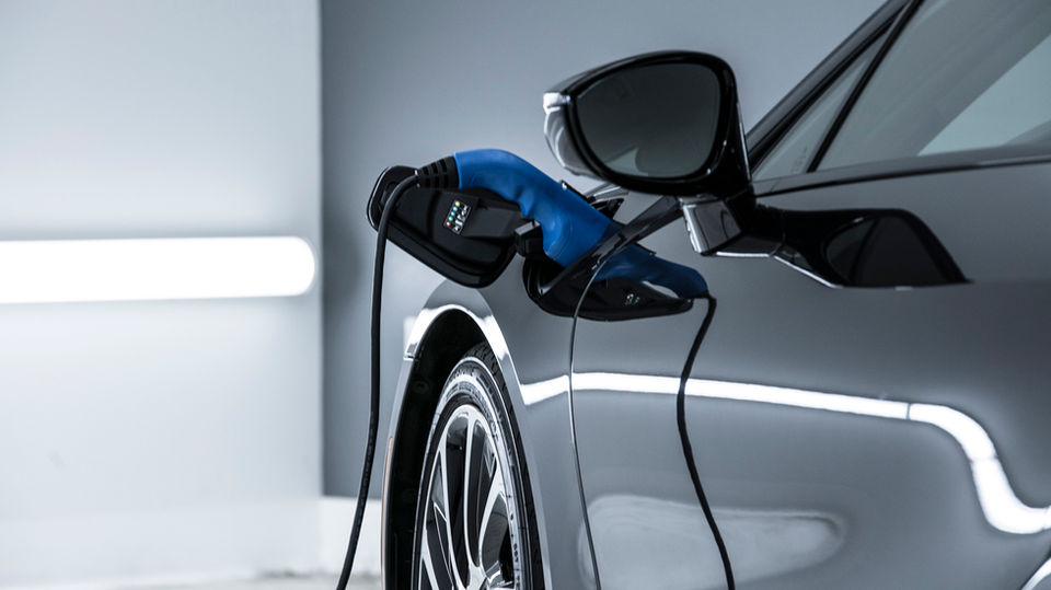 Studio LXR brand photography and product packaging for BMW electric charger