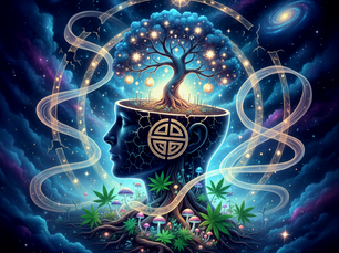Stardust & Survival: How the Brain’s ‘Star Cells’ Use Cannabis and Psilocybin to Edit the Soul