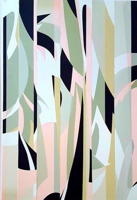 Pink Abstract Collage
