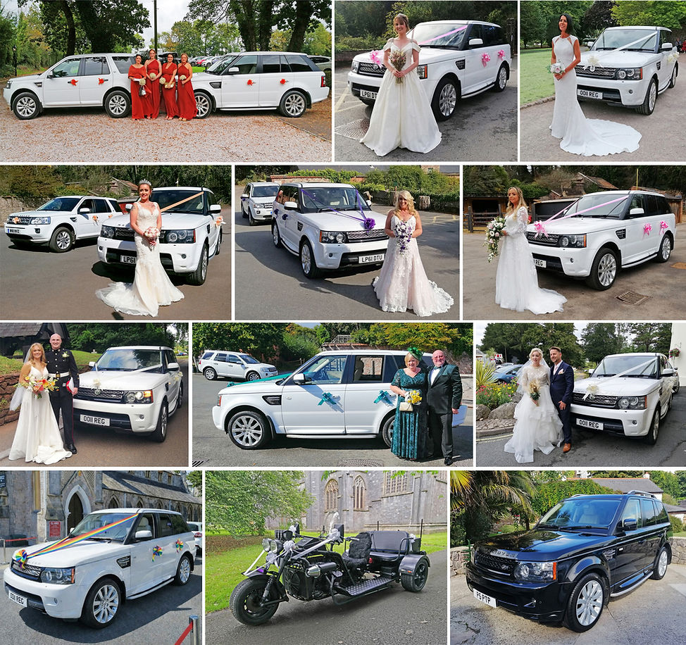 The wedding cars that can be hired, with the hire fee going to the charity
