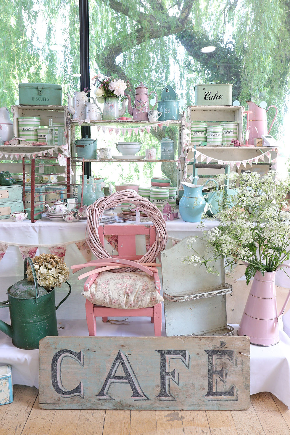 Vintage and antique treasures at The Lovely Vintage and Antique Fair in Oxfordshire