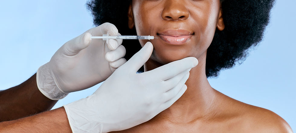 black-woman-face-injection-beauty-with-lip-filler-cosmetic-procedure-dermatology-blue-back