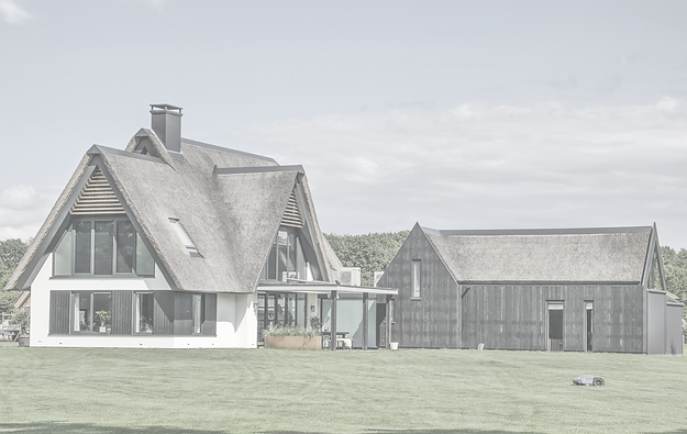 Project huis rieten dak