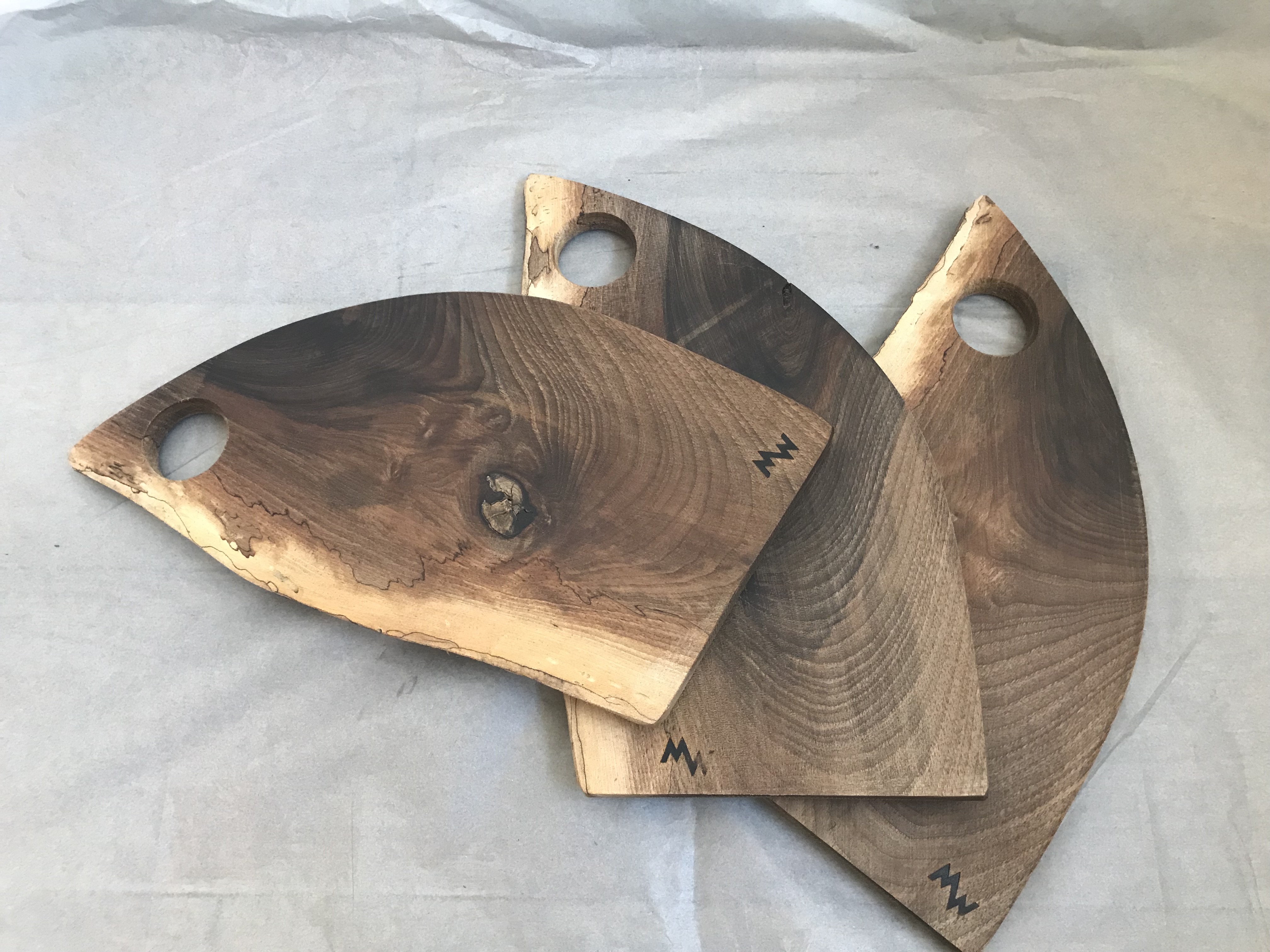 Live edge walnut board