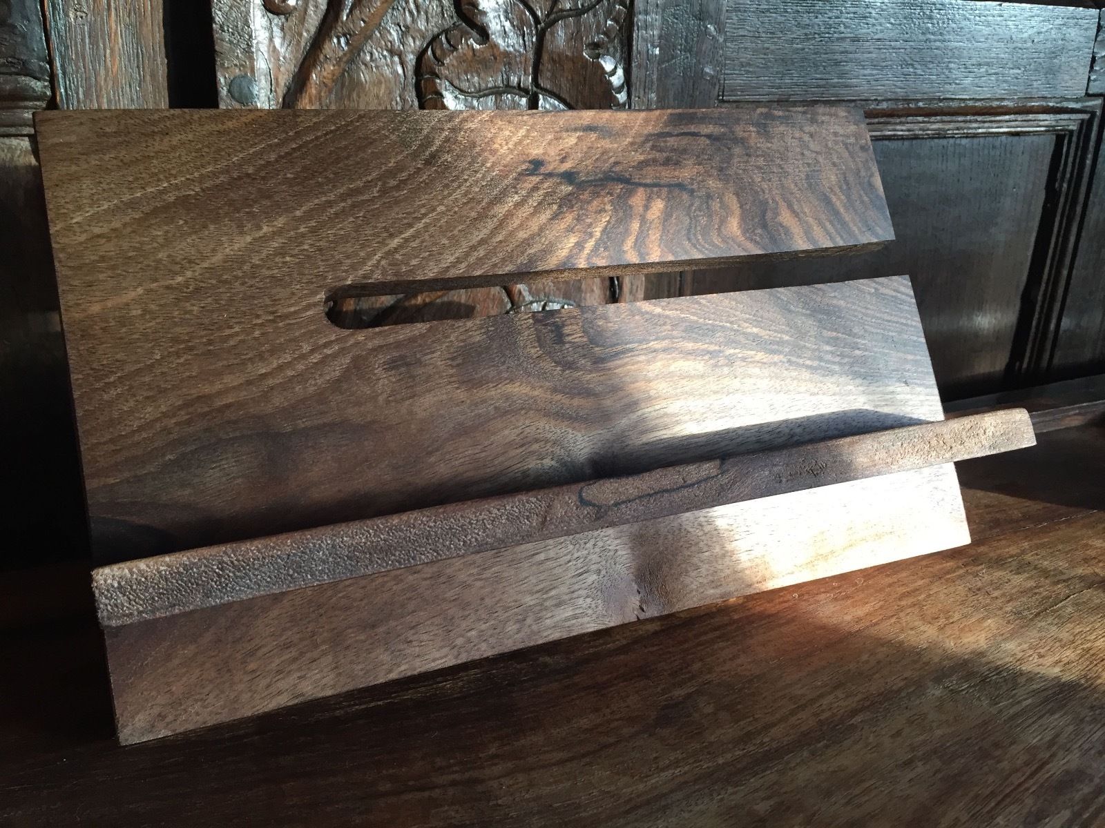 Walnut Gadget stand