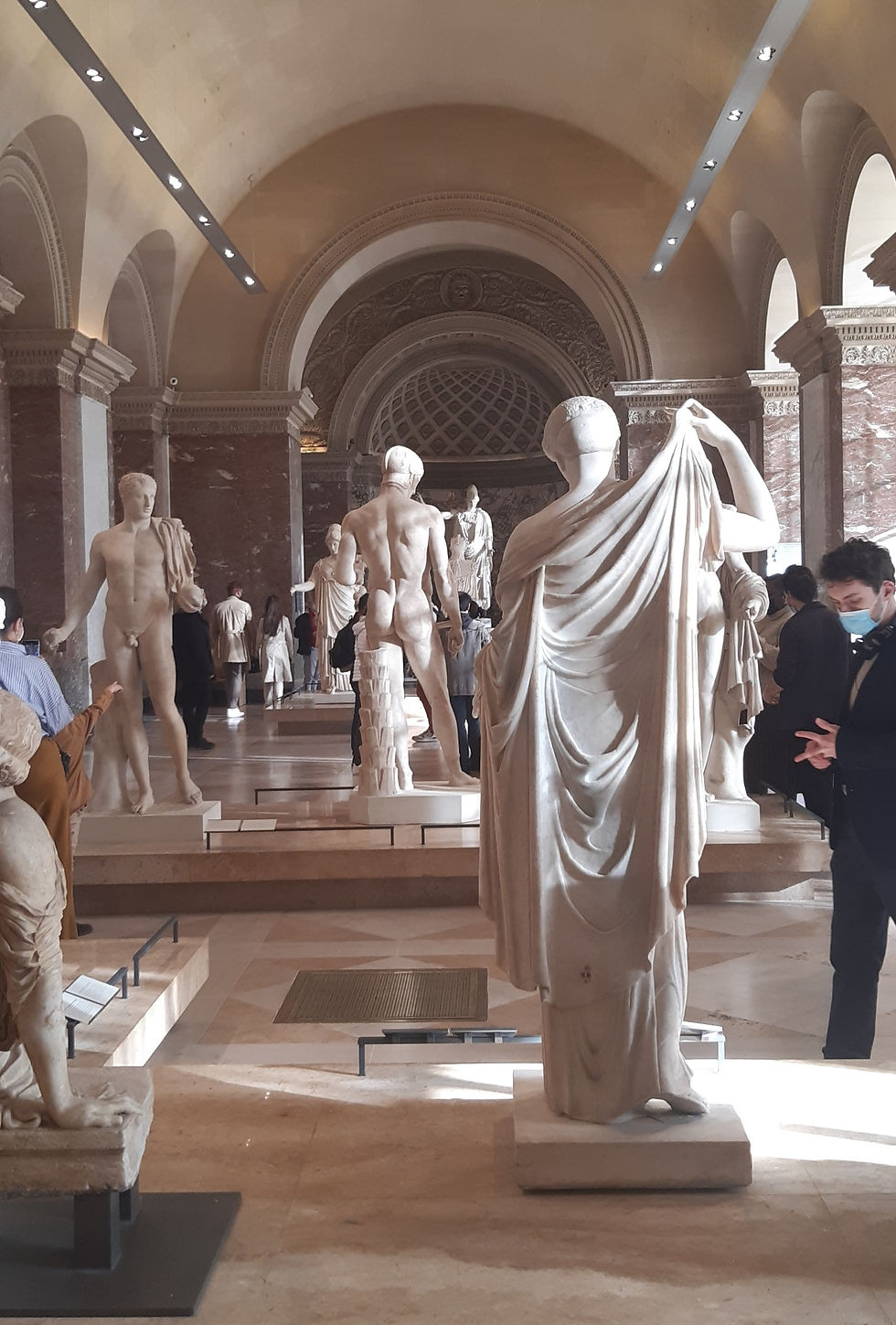 statues, Louvre, Paris, France, Europe travel