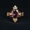 Thumbnail: Vintage Victorian Garnet and Seed Pearl Ring