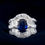 Thumbnail: 18k White Gold Sapphire and Diamond Ring