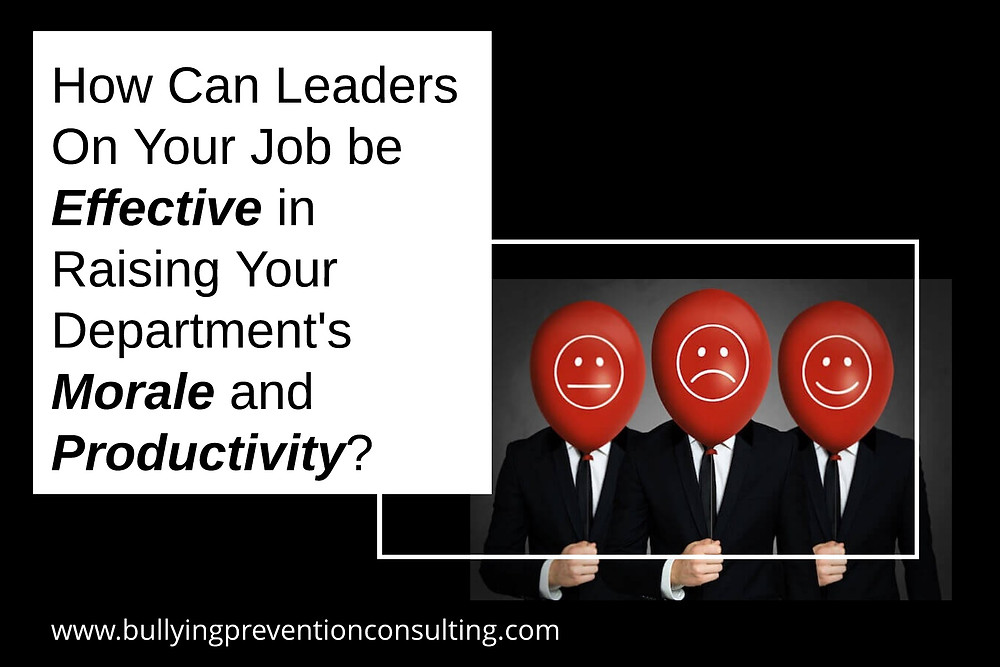 Morale, job effectiveness, productivity