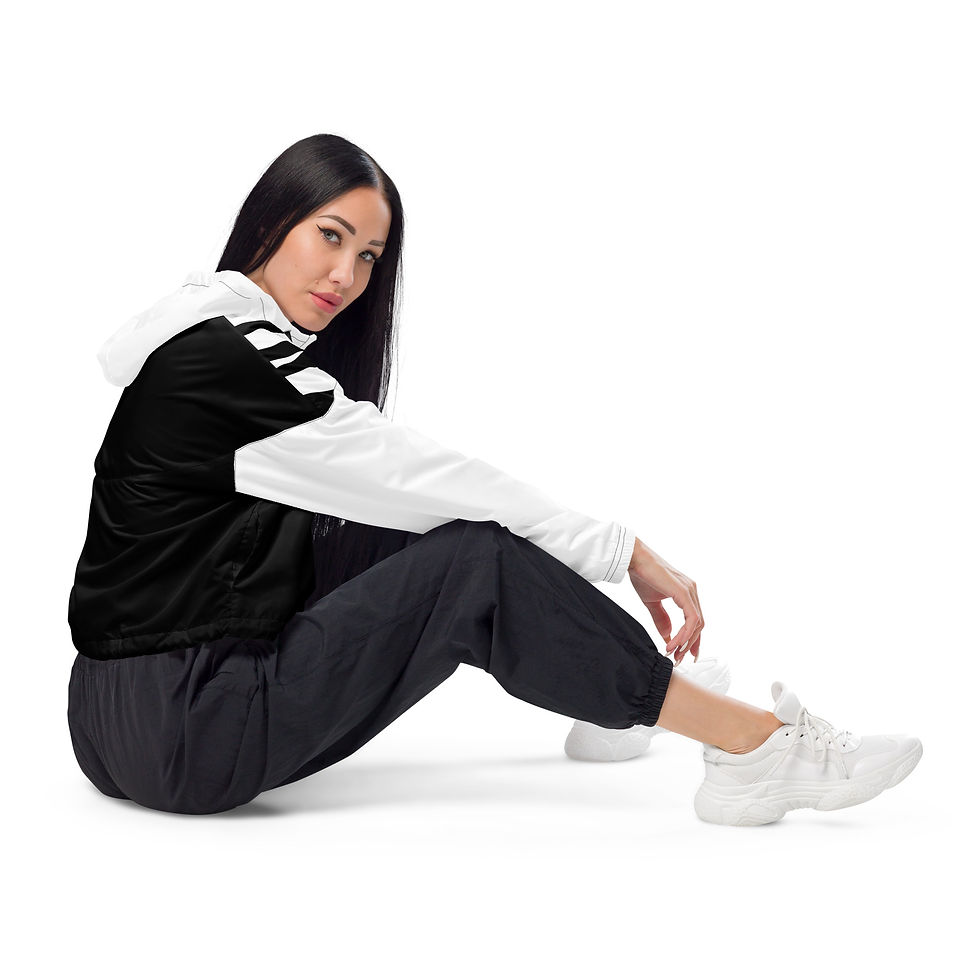 Thumbnail: Cropped Zebra windbreaker