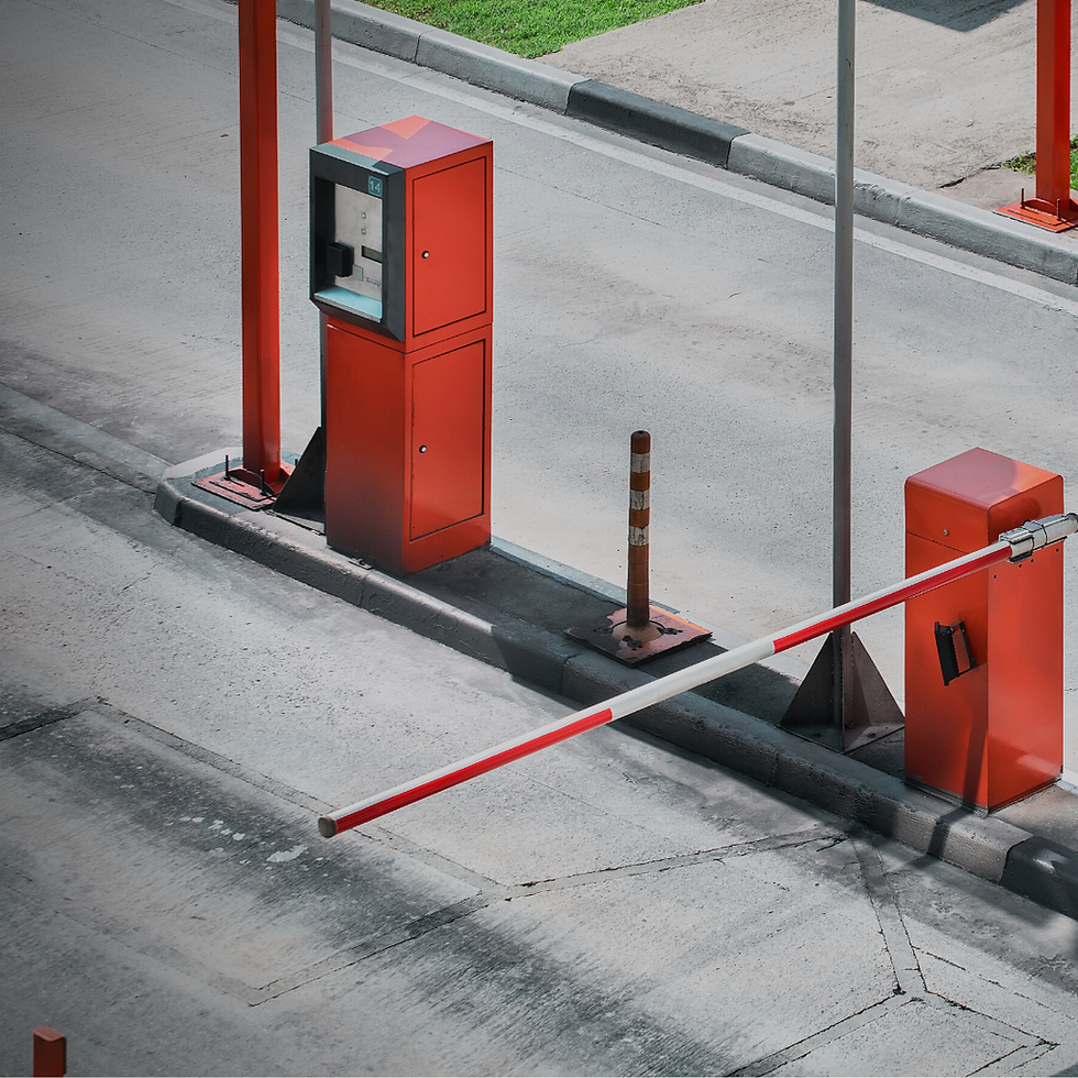 gate in parking lot