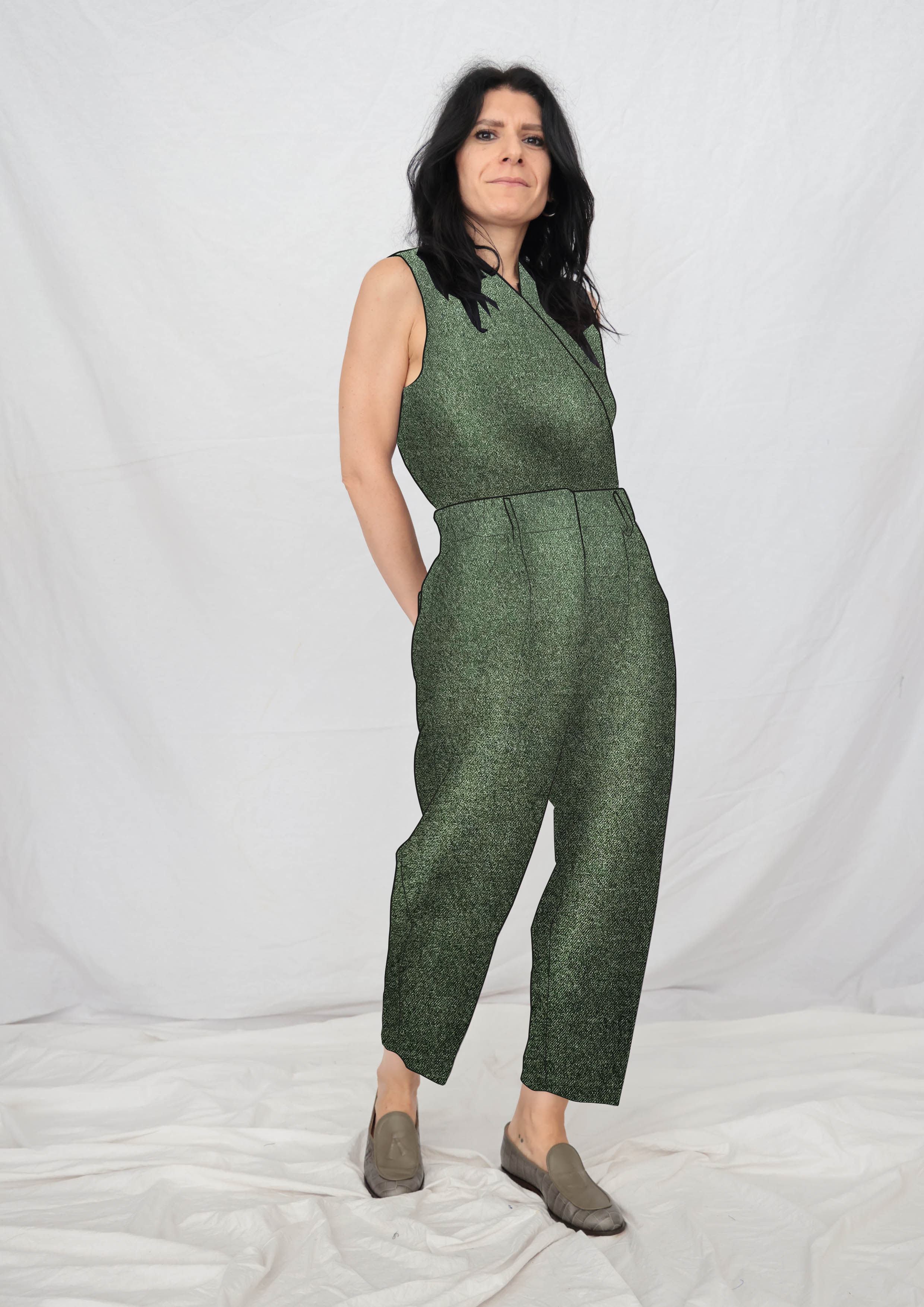Pantaloni VENAFRO in flanella pettinata