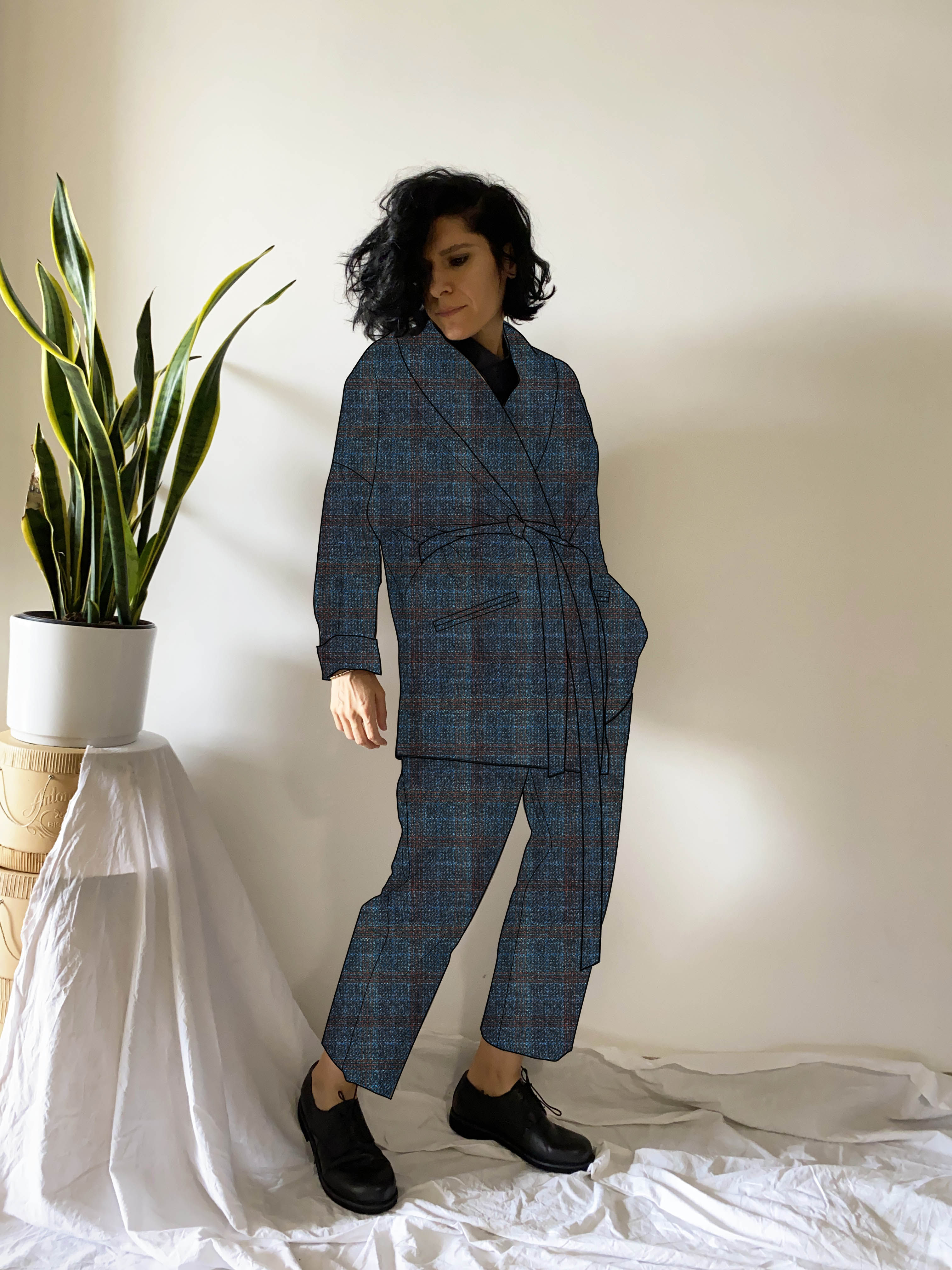 Giacca PETACCIATO in flanella - consegna in 20-25 giorni