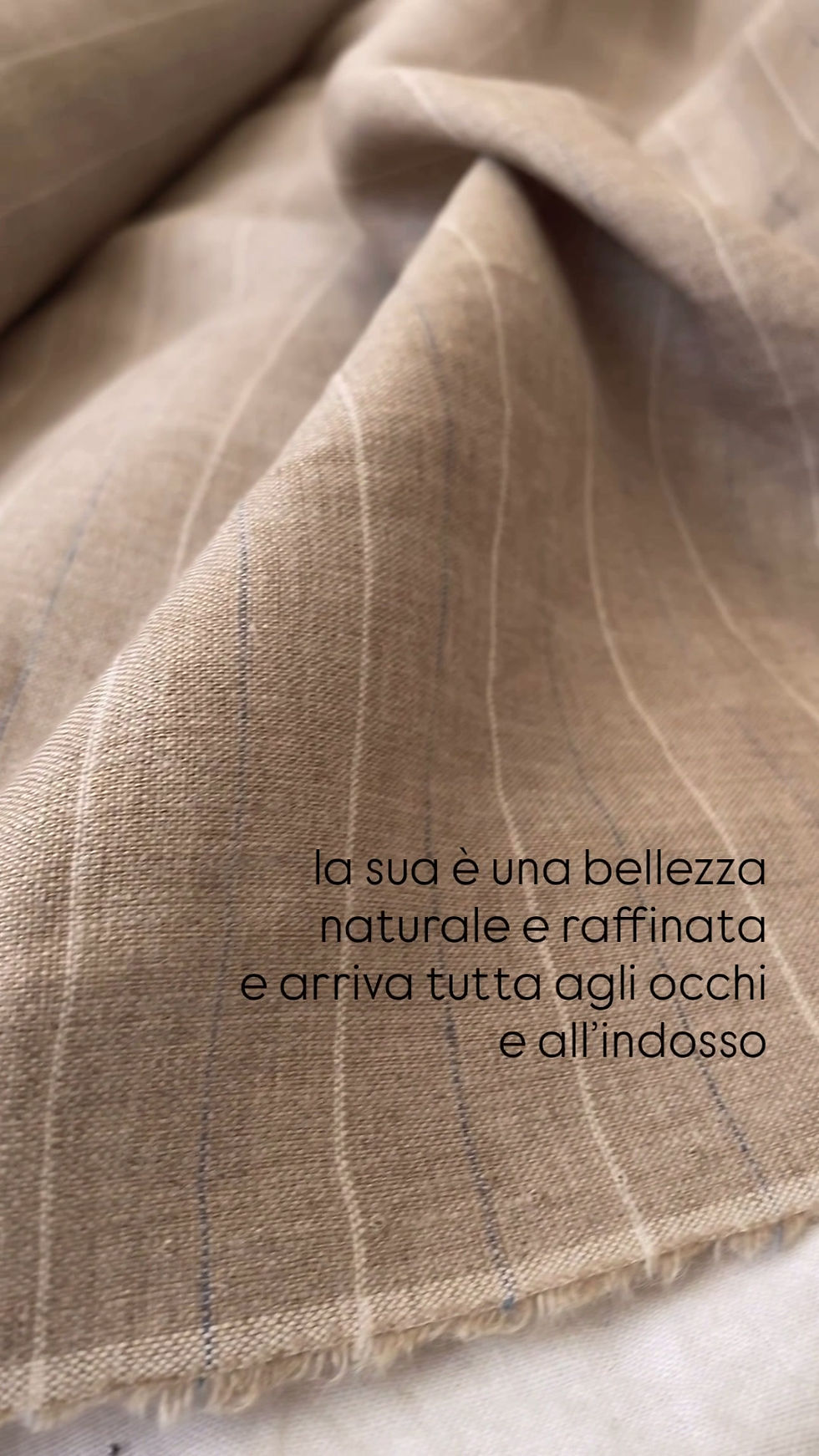 Miniatura: Pantaloni AGNONE lungo in 100% lino rigato