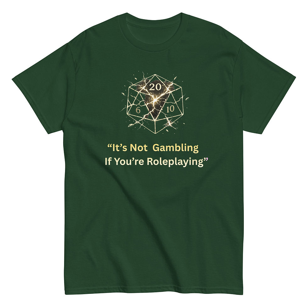 Thumbnail: Not gambling if Roleplaying T shirt