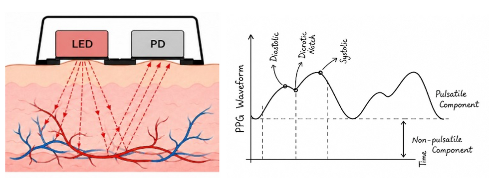 The Hidden Impact of Sensor Placement in Wearable Devices: How PPG and ECG Shape Wearable Design. Photoplethysmography explained.
