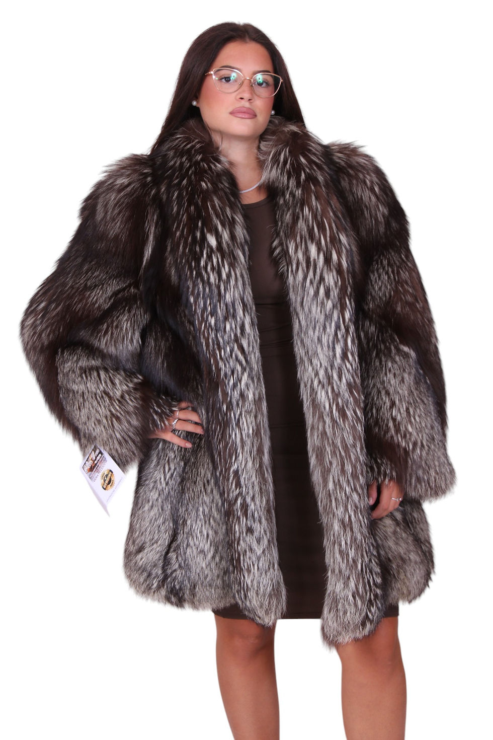 giacca classica volpe argentata