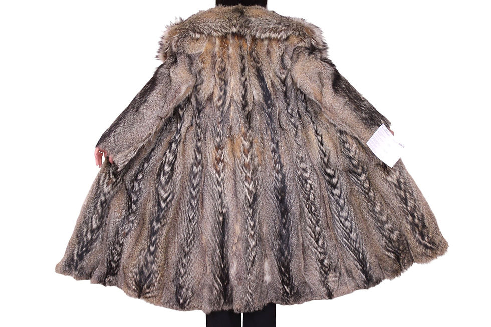 Miniatura: Cappotto pelliccia coyote