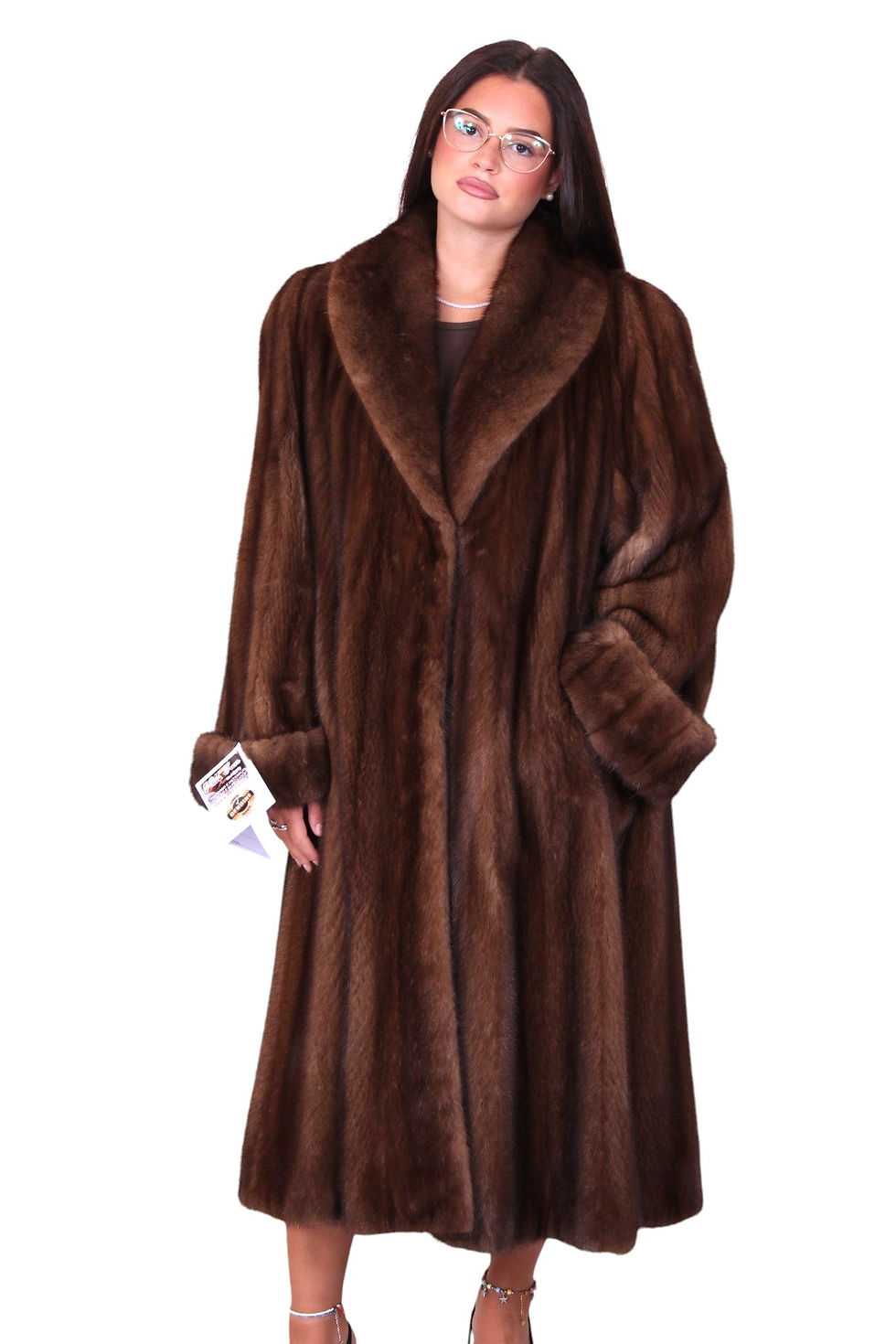 giacca classica visone