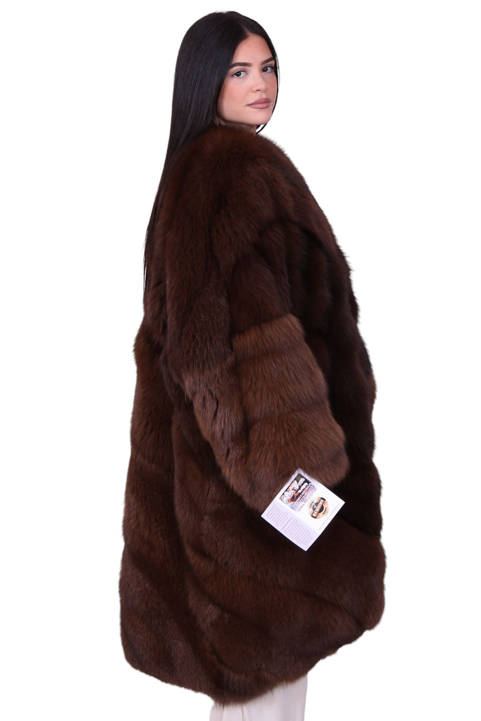 Miniatura: giacca classica volpe marrone over/size