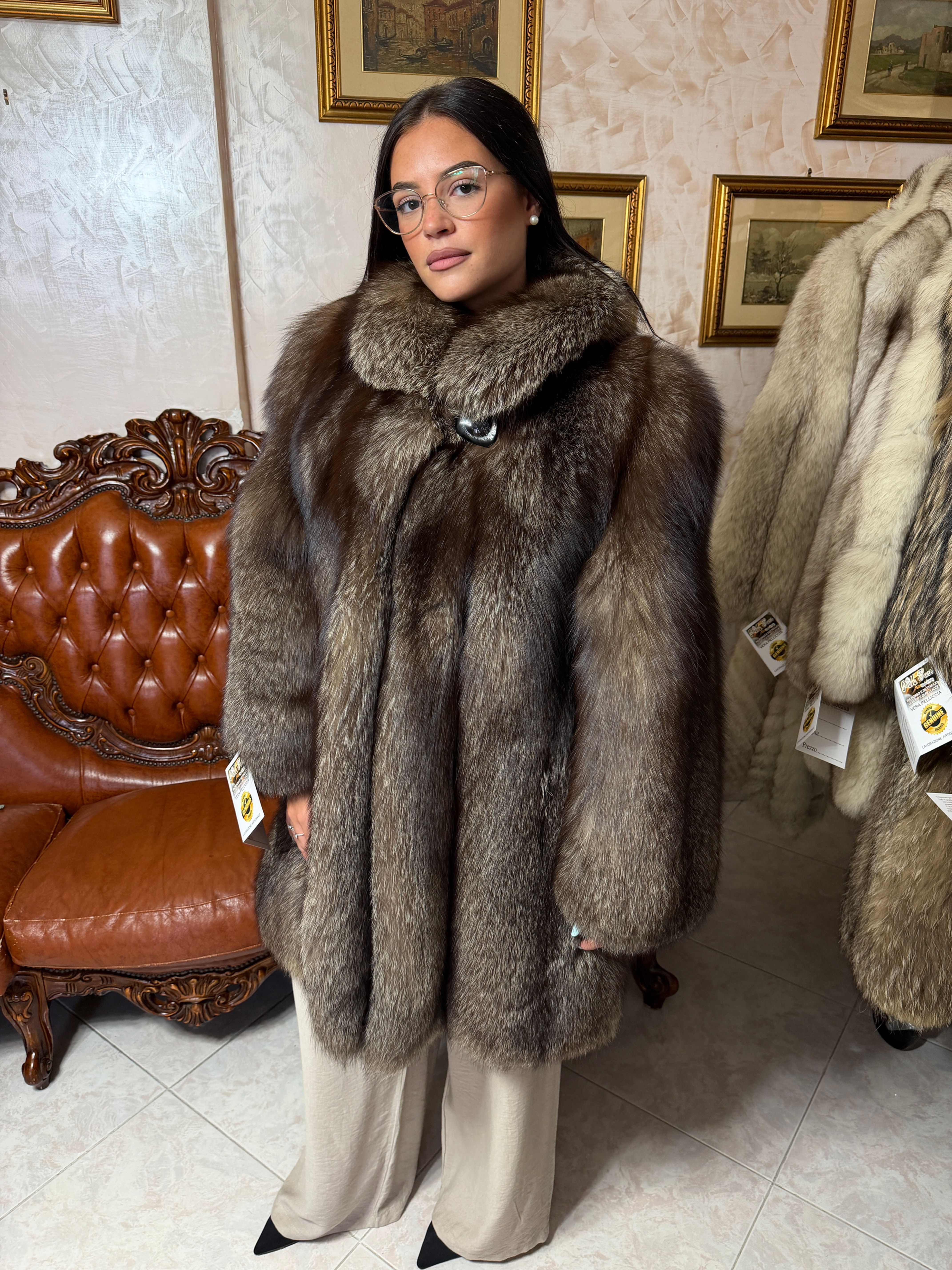 giacca classica volpe frost
